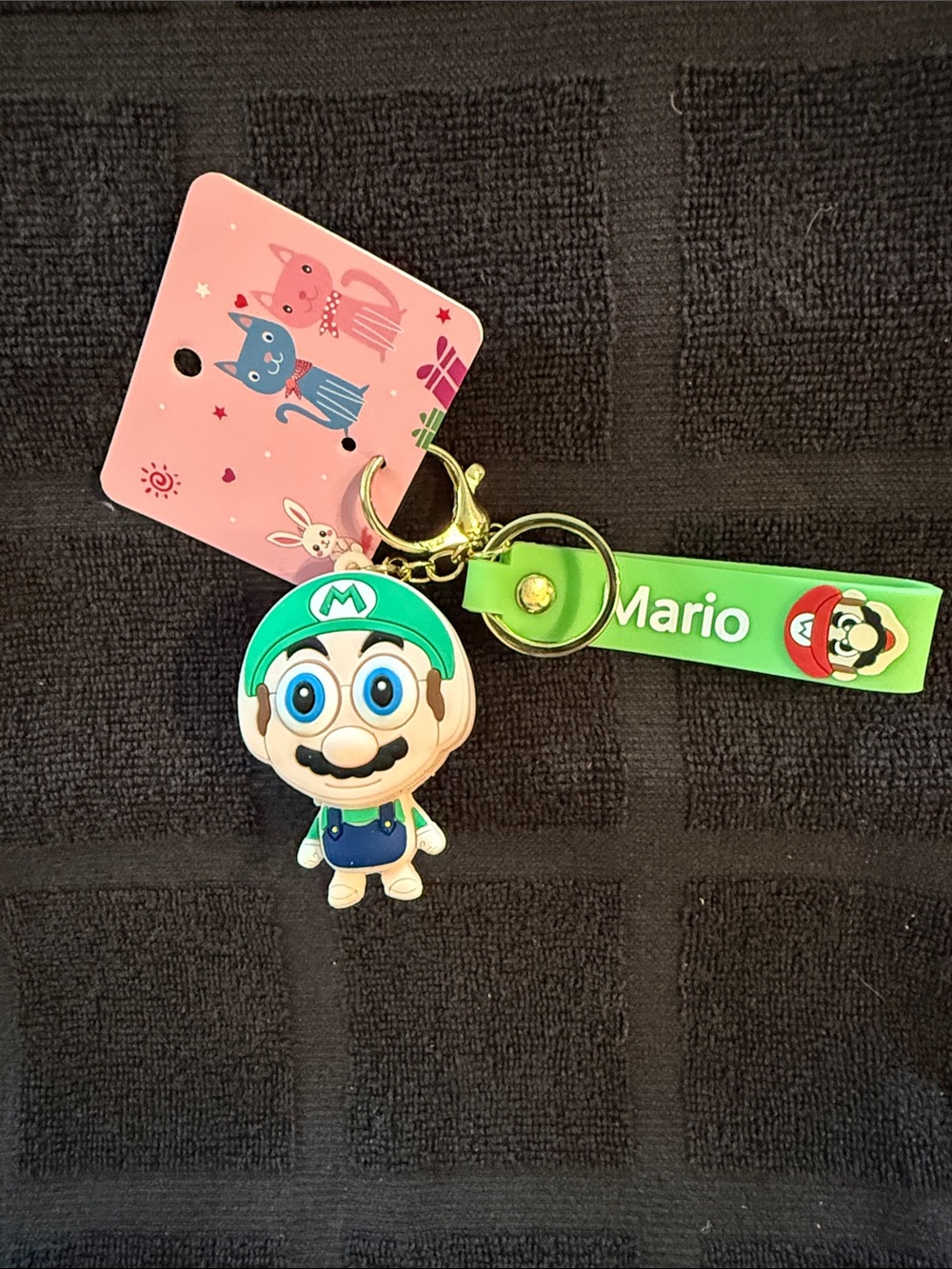 Mario Green Character Keychain Strap for Kids